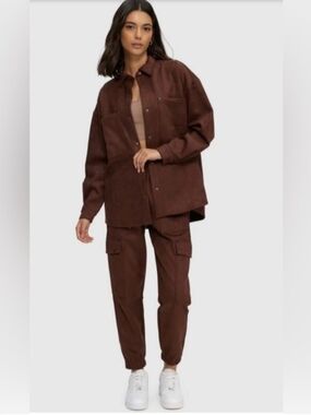 Women's Kuwalla Suede Utility Jacket +Kuwalla Suede Cargo  Joggers Set